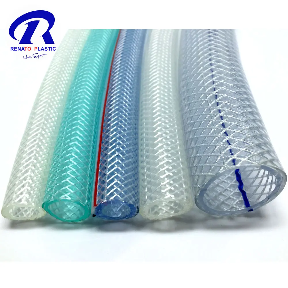 Clear fiber high pressure reinforced hose